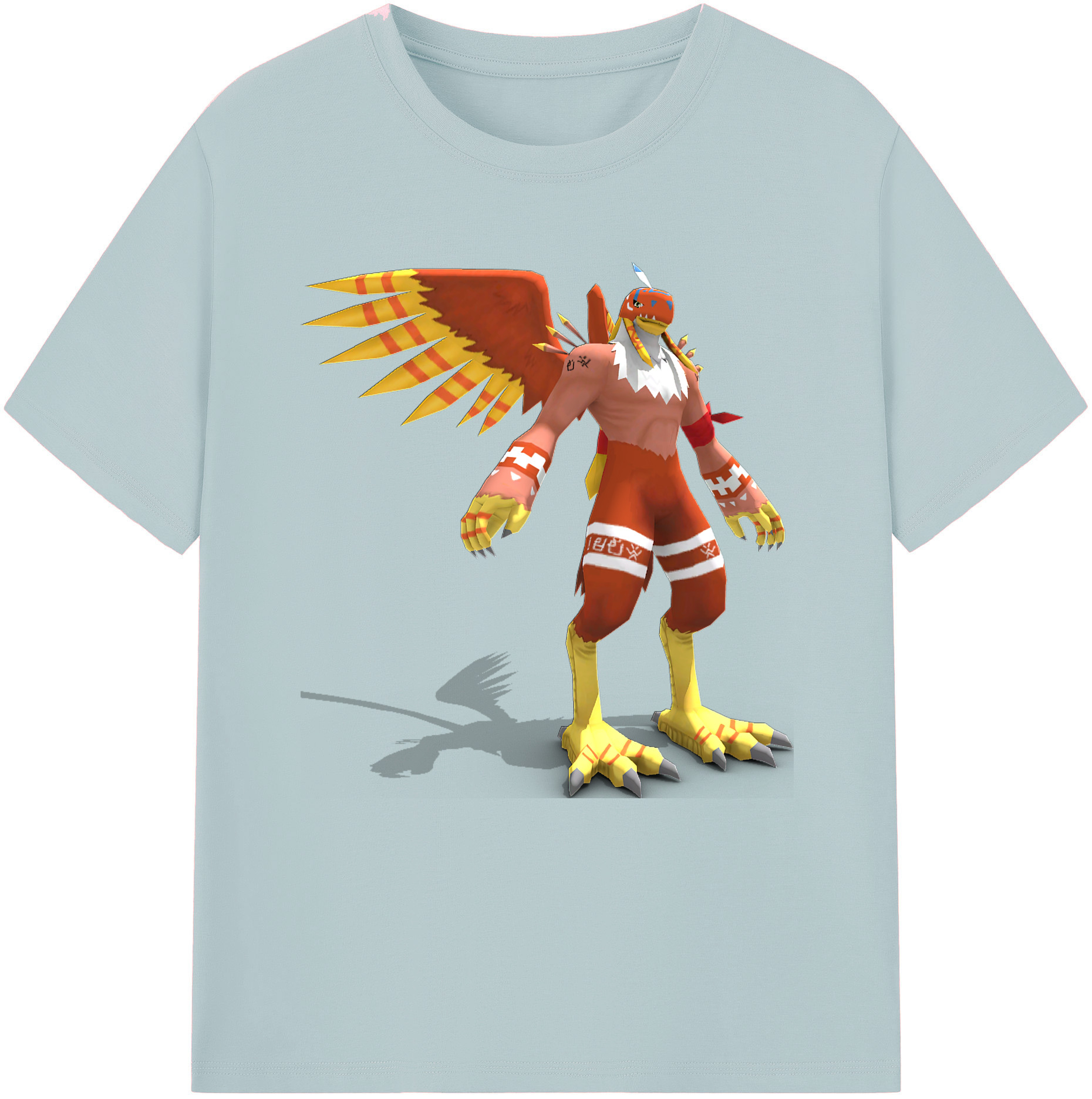 （画像用） Digimon デジタルモンスター/デジモン 綿100％半袖Tシャツ（フロントプリント）